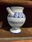 Mid-18th Century Blue and White Dat Stramonium Pharmacy Orciolo Jar in Faenza Ceramic 2