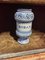 Modell La Gioconda Albarello oder Borax Behälter aus dem 17. Jh. aus blauer und weißer Keramik von Deruta 1