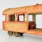 Vintage Wood Toy Railway Carriage, Italy, 1950s 11