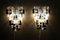 Long Interlocking Sconces in Opalescent, Crystal and Black Glass from Mazzega, 2000s, Set of 2, Image 10