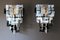 Long Interlocking Sconces in Opalescent, Crystal and Black Glass from Mazzega, 2000s, Set of 2, Image 14