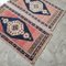Small Oushak Wool Hand-Knotted Turkish Rugs, 1970s , Set of 2 6