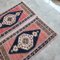 Small Oushak Wool Hand-Knotted Turkish Rugs, 1970s , Set of 2 5