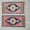 Petits Tapis Oushak en Laine Fait Main, Turquie, 1970s , Set de 2 2