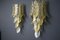 Long Textured Golden and Smoked Murano Glass Sconces in Palm Tree Shape from Barovier & Toso., 1990s, Image 3