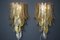 Long Textured Golden and Smoked Murano Glass Sconces in Palm Tree Shape from Barovier & Toso., 1990s, Image 5