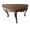 Italian Half Moon Three Carved Legs Console Table 4