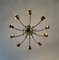 10-Arm Brass Chandelier, Italy, 1950s, Image 4