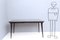 Vintage Ebonized Beech Dining Table with Taupe Glass Top, Italy, 1950s, Image 2