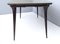 Vintage Ebonized Beech Dining Table with Taupe Glass Top, Italy, 1950s, Image 9