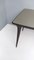 Vintage Ebonized Beech Dining Table with Taupe Glass Top, Italy, 1950s, Image 11