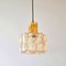Large Amber Diamond Glass Ceiling Light by Helena Tynell for Limburg, Germany, 1960s 3