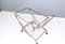 Vintage Brass Serving Cart with Glass Shelves, Italy 6