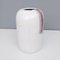 Postmodern White Ceramic Vase with Hand Painted Details by Ambrogio Pozzi, Italy 4