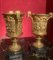 French 18th Century Louis XVI Ormolu Vases with Handles and Relief Putto on Black Belgian Marble Bases, Set of 2 14