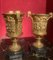 French 18th Century Louis XVI Ormolu Vases with Handles and Relief Putto on Black Belgian Marble Bases, Set of 2, Image 14