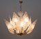 Mid-Century Italian Modern Brass and Murano Glass Chandelier, 1970s, Image 2