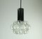 Mid-Century Bubble Glass P308 Pendant Light in Clear Glass and Chrome by Helena Tynell for Limburg, 1960s, Image 1