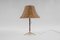 Mid-Century Modern Table Lamp in Brass, Wicker and Teak, Austria, 1950s 1