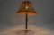 Mid-Century Modern Table Lamp in Brass, Wicker and Teak, Austria, 1950s, Image 5