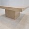 Italian Square Coffee Table in Travertine, 1980s 10