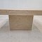 Italian Square Coffee Table in Travertine, 1980s 8