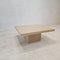 Italian Square Coffee Table in Travertine, 1980s, Image 5