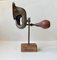 Vintage Schrottskulptur mit Autohupe aus Messing 3