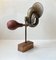 Escultura de chatarra vintage con bocina de latón, Imagen 2