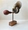 Vintage Scrap Art Sculpture with Brass Car Horn 2