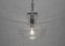 Mid-Century Modern Chrome & Bubble Glass Pendant Lamp, Germany, 1960s 5