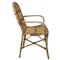 Chaises Vintage avec Plaques en Bambou et Rotin, Set de 5 4