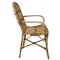 Vintage Stühle mit Tellern aus Bambus & Ratan, 5 . Set 4