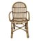 Chaises Vintage avec Plaques en Bambou et Rotin, Set de 5 2