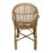 Chaises Vintage avec Plaques en Bambou et Rotin, Set de 5 5