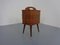 German Teak Sewing Box, 1950s, Image 6