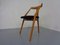 Dreibeiniger Mid-Century Stuhl aus Buche, 1960er 4