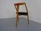 Dreibeiniger Mid-Century Stuhl aus Buche, 1960er 10