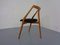 Dreibeiniger Mid-Century Stuhl aus Buche, 1960er 9