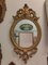 French Oval Mirror with Gilt Wood Stucco Carved Frame, 1800s 1