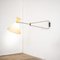 Lenkbare Wandlampe aus Messing & Stoff von Robert Mathieu, 1960er 2