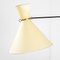 Directionable Wall Lamp in Brass and Fabric from Robert Mathieu, 1960s 7