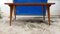 Wooden Dining Table with Colored Glass Top, Italy, 1950s, Image 5