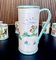 Italian Ceramic Mugs & Pitcher Tea Service with Hand-Painted Rural Image Motifs by Andrea Darienzo for Vietri, 1950s, Set of 7 6