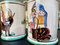 Italian Ceramic Mugs & Pitcher Tea Service with Hand-Painted Rural Image Motifs by Andrea Darienzo for Vietri, 1950s, Set of 7, Image 10