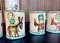 Servicio de té con jarra y tazas italianas de cerámica con motivos de imagen rural pintados a mano de Andrea Darienzo para Vietri, años 50. Juego de 7, Imagen 19