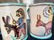 Servicio de té con jarra y tazas italianas de cerámica con motivos de imagen rural pintados a mano de Andrea Darienzo para Vietri, años 50. Juego de 7, Imagen 9