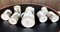 Servicio de té con jarra y tazas italianas de cerámica con motivos de imagen rural pintados a mano de Andrea Darienzo para Vietri, años 50. Juego de 7, Imagen 13