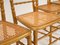 Französische Esszimmerstühle aus Vergoldetem & Rohrgeflecht, Frankreich, 1930er, 6er Set 2