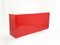 Linear Red Glass Sideboard from Roche Bobois, France, 2000s 4
